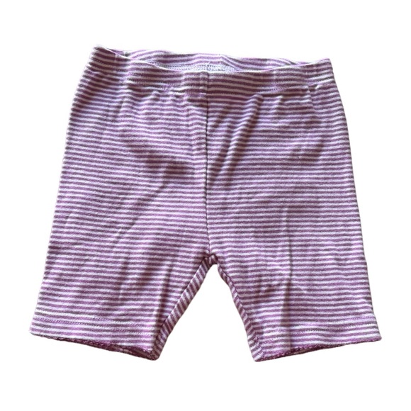 3/$20 CARTER’S 3T Girl Purple & White Striped Cotton Shorts - Picture 1 of 2